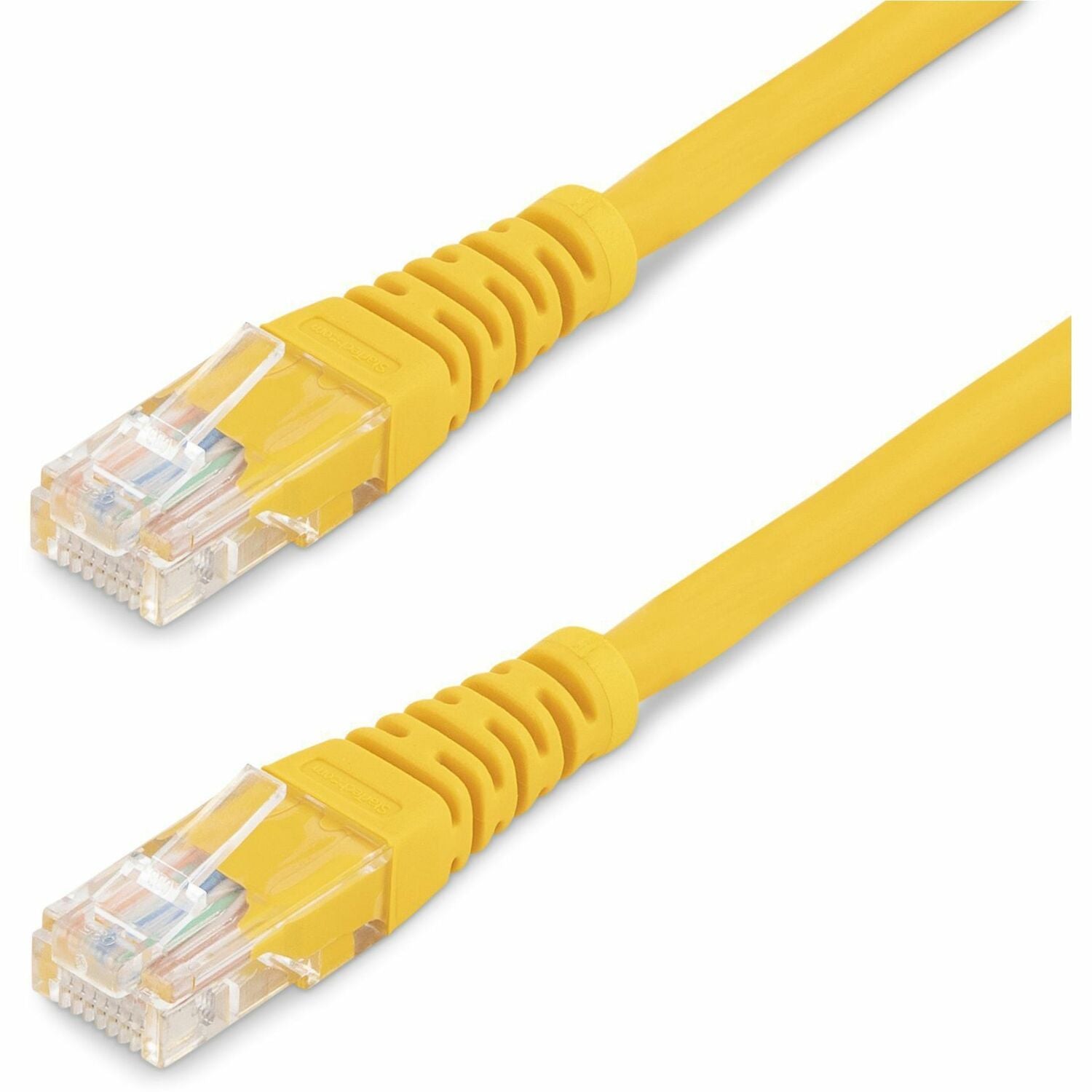 StarTech.com Cat. 5E UTP Patch Cable - 1 ft Category 5e Network Cable - First End: 1 x RJ-45 - Male - Second End: 1 x RJ-45 - Male - Patch Cable - Yellow - 1 Each