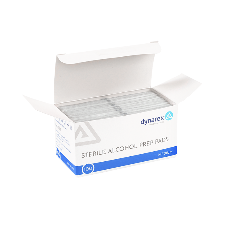 Alcohol Prep Pad - Sterile, Medium - 100 pads per Box/20 Boxes per Case