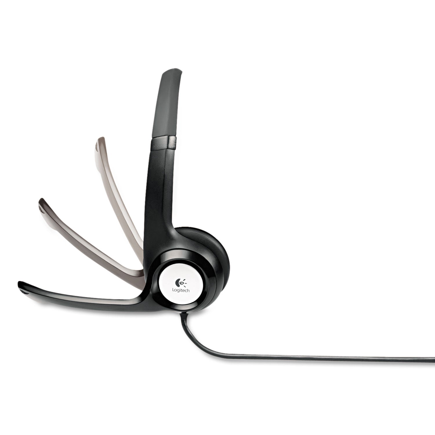 Stereo - USB - Wired - 20 Hz to 20 kHz - Over-the-head - Binaural - Circumaural - 8 ft Cable - Noise Cancelling Microphone - Black, Silver
