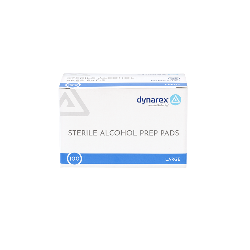 Alcohol Prep Pad - Sterile, Large - 100 pads per Box/10 Boxes per Case