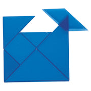 Transparent Tangrams, 7 pieces, single Set - colors may vary