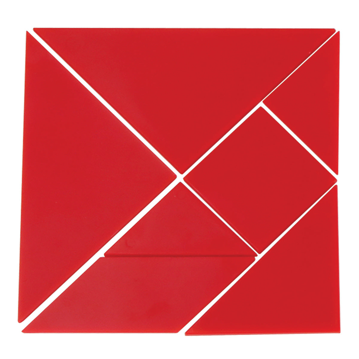 Opaque Tangrams, 7 pieces, single Set - colors may vary