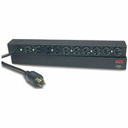 APC by Schneider Electric Basic Rack 2.4kVA PDU - Basic - NEMA L5-20P - 10 x NEMA L5-20R - 100 V, 120 V - 2400 W - 11.98 ft Cord Length - 1U - Horizontal - Rack-mountable