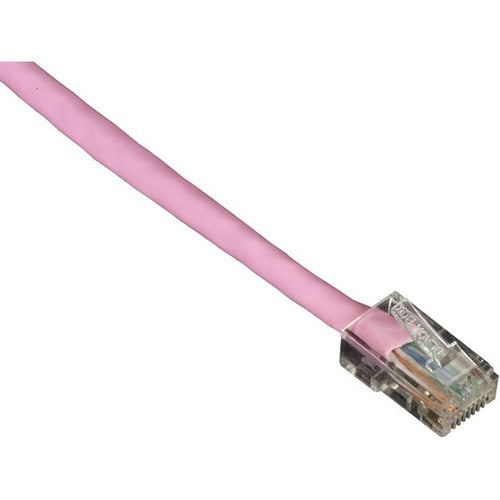 Black Box GigaBase Cat.5e UTP Patch Network Cable - 20 ft Category 5e Network Cable for Patch Panel, Wallplate, Network Device - First End: 1 x RJ-45 Network - Male - Second End: 1 x RJ-45 Network - Male - Patch Cable - CM - 24 AWG - Pink - 1 Each