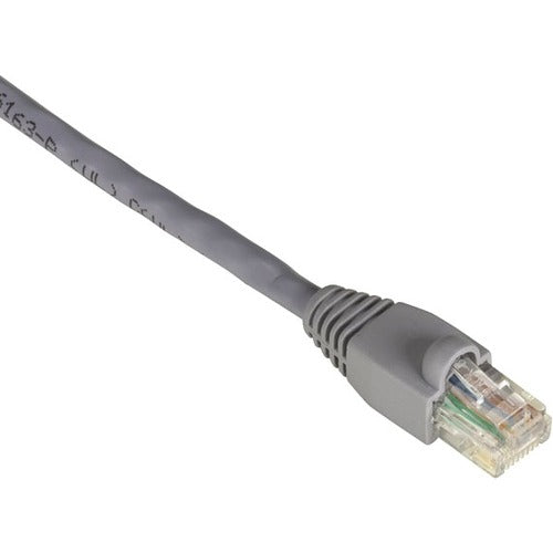 Black Box GigaBase Cat.5e UTP Patch Network Cable, 3 ft, RJ-45 Male/Male, 24 AWG, Gold Plated Contacts, Snagless Boot, Gray, 1 Each