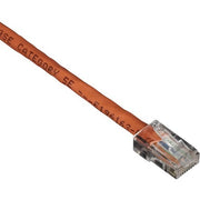 Black Box GigaBase Cat.5e UTP Patch Network Cable - 1 ft Category 5e Network Cable for Patch Panel, Wallplate, Network Device - First End: 1 x RJ-45 Network - Male - Second End: 1 x RJ-45 Network - Male - Patch Cable - CM - 24 AWG - Orange - 1 Each