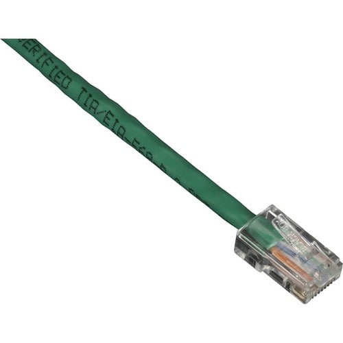Black Box GigaBase Cat.5e UTP Patch Network Cable - 20 ft Category 5e Network Cable for Patch Panel, Wallplate, Network Device - First End: 1 x RJ-45 Network - Male - Second End: 1 x RJ-45 Network - Male - Patch Cable - CM - 24 AWG - Green - 1 Each