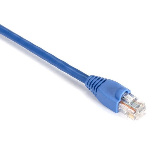 Black Box GigaBase Cat.5e UTP Patch Network Cable, 4 ft, RJ-45 Male to Male, 24 AWG, Gold Plated Contacts, Snagless Boot, Blue, 1 Each