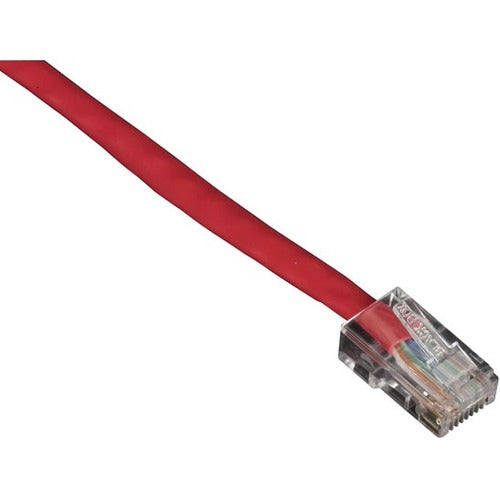 Black Box GigaBase Cat.5e UTP Patch Network Cable - 6 ft Category 5e Network Cable for Patch Panel, Wallplate, Network Device - First End: 1 x RJ-45 Network - Male - Second End: 1 x RJ-45 Network - Male - Patch Cable - CM - 24 AWG - Red - 1 Each