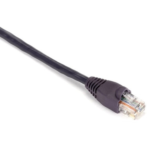 Black Box GigaBase Cat.5e UTP Patch Network Cable, 2 ft, RJ-45 Male/Male, 24 AWG, Gold Plated Contacts, Snagless Boot, Purple, 1 Each