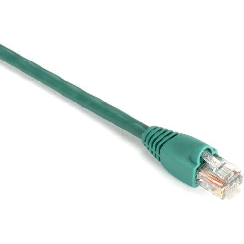 Black Box GigaBase Cat.5e UTP Patch Network Cable, 3 ft, RJ-45 Male/Male, 24 AWG, Gold Plated Contacts, Snagless Boot, Green, 1 Each