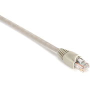 Black Box GigaBase Cat.5e UTP Patch Network Cable, 1 ft, RJ-45 Male/Male, 24 AWG, Gold Plated Contacts, Snagless Boot, Beige, 1 Each