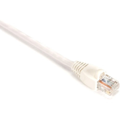 Black Box GigaBase Cat.5e UTP Patch Network Cable, 20 ft, RJ-45 Male/Male, 24 AWG, Gold Plated Contacts, Snagless Boot, White, 1 Each