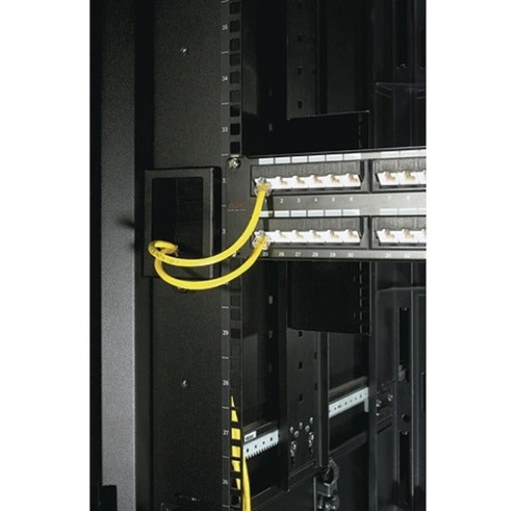 APC by Schneider Electric 750mm Mounting Rail Brush Strip, Black, Rack Mount, 1 Each