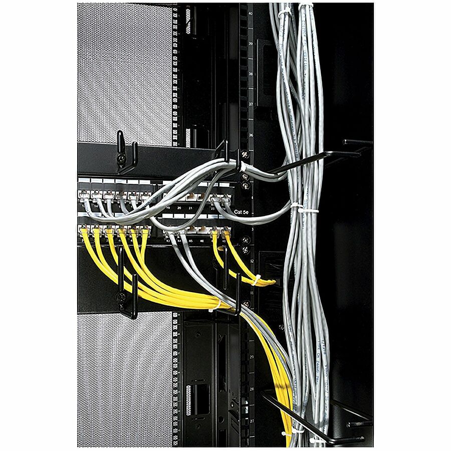 APC by Schneider Electric 750mm Mounting Rail Brush Strip, Black, Rack Mount, 1 Each