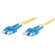 StarTech.com Fiber Optic Duplex Patch Network Cable - 6.56 ft Fiber Optic Network Cable for Network Device - First End: 2 x SC Network - Male - Second End: 2 x SC Network - Male - 100 Gbit/s - Patch Cable - LSZH - 9/125 &micro;m - Yellow - 1 Each