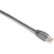 Black Box GigaBase Cat.5e UTP Patch Network Cable, 1 ft, RJ-45 Male/Male, 24 AWG, Gold Plated Contacts, Snagless Boot, Gray, 1 Each
