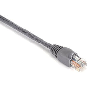 Black Box GigaBase Cat.5e UTP Patch Network Cable, 2 ft, RJ-45 Male/Male, 24 AWG, Gold Plated Contacts, Snagless Boot, Gray, 1 Each