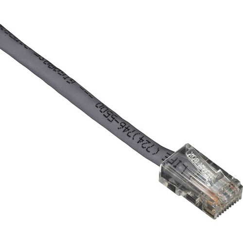 Black Box GigaBase Cat.5e UTP Patch Network Cable - 30 ft Category 5e Network Cable for Patch Panel, Wallplate, Network Device - First End: 1 x RJ-45 Network - Male - Second End: 1 x RJ-45 Network - Male - Patch Cable - CM - 24 AWG - Gray - 1 Each