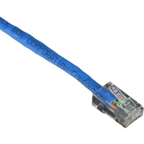 Black Box GigaTrue Cat.6 UTP Patch Network Cable, 20 ft, RJ-45 Male/Male, 24 AWG, Blue, Stranded, Non-booted, 1 Gbit/s, 1 Each