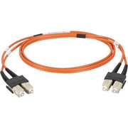 Black Box Fiber Optic Duplex Patch Network Cable - 9.80 ft Fiber Optic Network Cable for Network Device - First End: 2 x SC Network - Male - Second End: 2 x SC Network - Male - Patch Cable - OFNR - 50/125 &micro;m - Orange - 1 Each