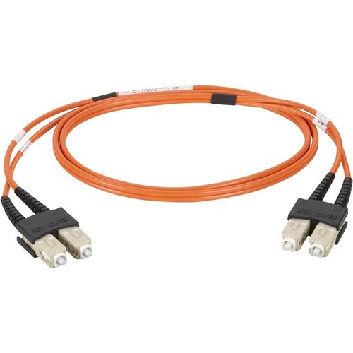 Black Box Fiber Optic Duplex Patch Network Cable - 9.80 ft Fiber Optic Network Cable for Network Device - First End: 2 x SC Network - Male - Second End: 2 x SC Network - Male - Patch Cable - OFNR - 50/125 &micro;m - Orange - 1 Each