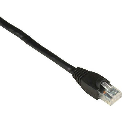 Black Box GigaTrue Cat6 UTP Patch Network Cable, 30 ft, RJ-45 Male/Male, 24 AWG, Gold Plated Contacts, Snagless Boot, Black, 1 Each
