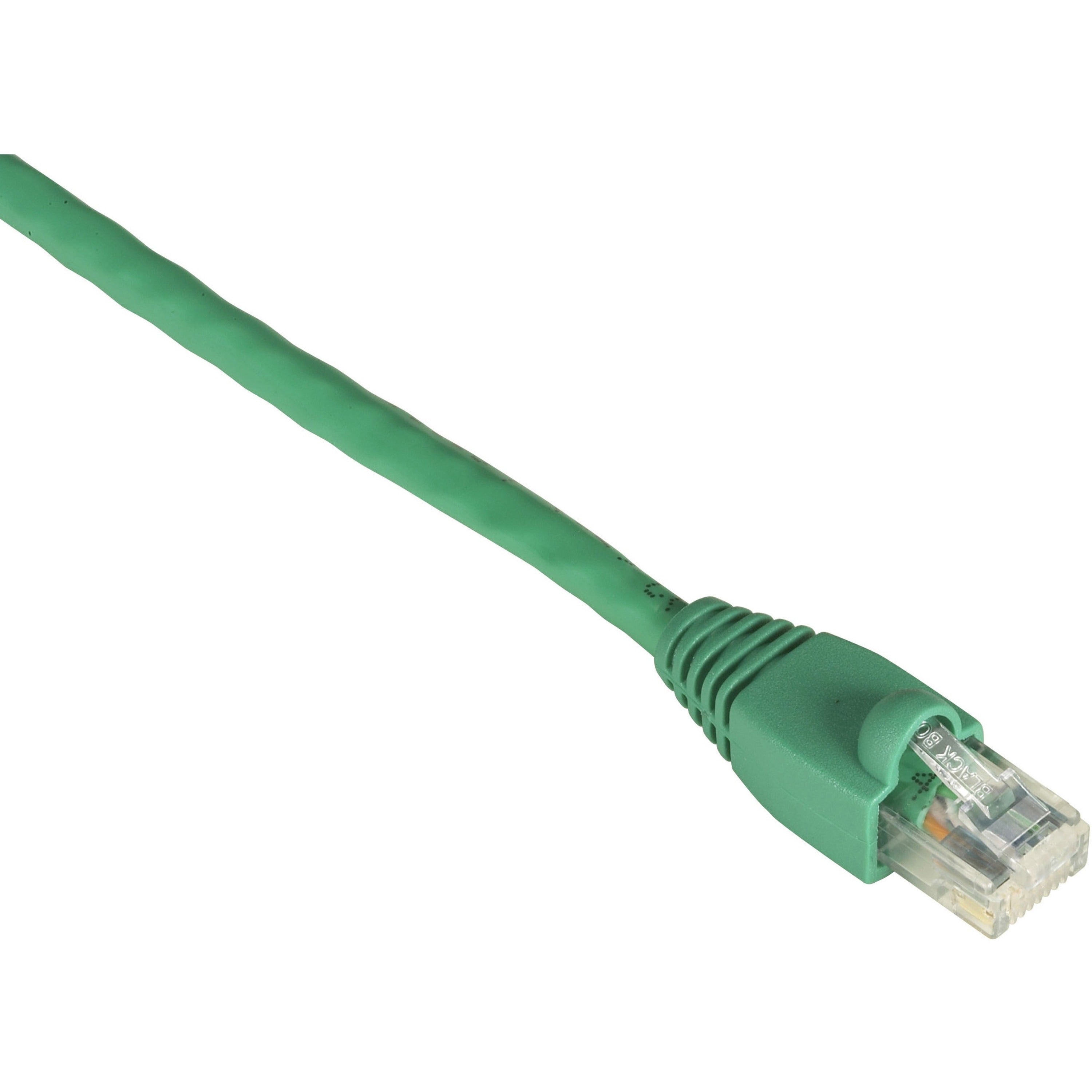 Black Box GigaTrue Cat6 UTP Patch Network Cable, 3 ft, RJ-45 Male/Male, 24 AWG, Gold Plated Contacts, Snagless Boot, Green, 1 Each