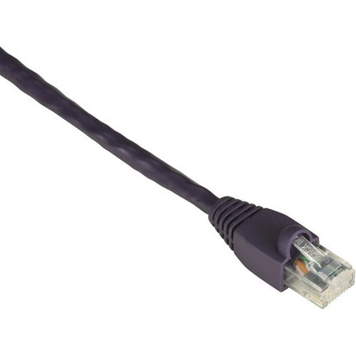 Black Box GigaTrue Cat6 UTP Patch Cable, 7 ft, RJ-45 Male/Male, 24 AWG, Gold Plated Contacts, Snagless Boot, Purple, 1 Each
