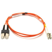 Black Box Fiber Optic Duplex Patch Network Cable - 9.80 ft Fiber Optic Network Cable for Network Device - First End: 2 x SC Network - Male - Second End: 2 x LC Network - Male - Patch Cable - OFNR - 50/125 &micro;m - Orange - 1 Each