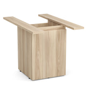 OfficeSource Conference/Multi-Purpose Board Table Cube Base With Access Door - American Elm