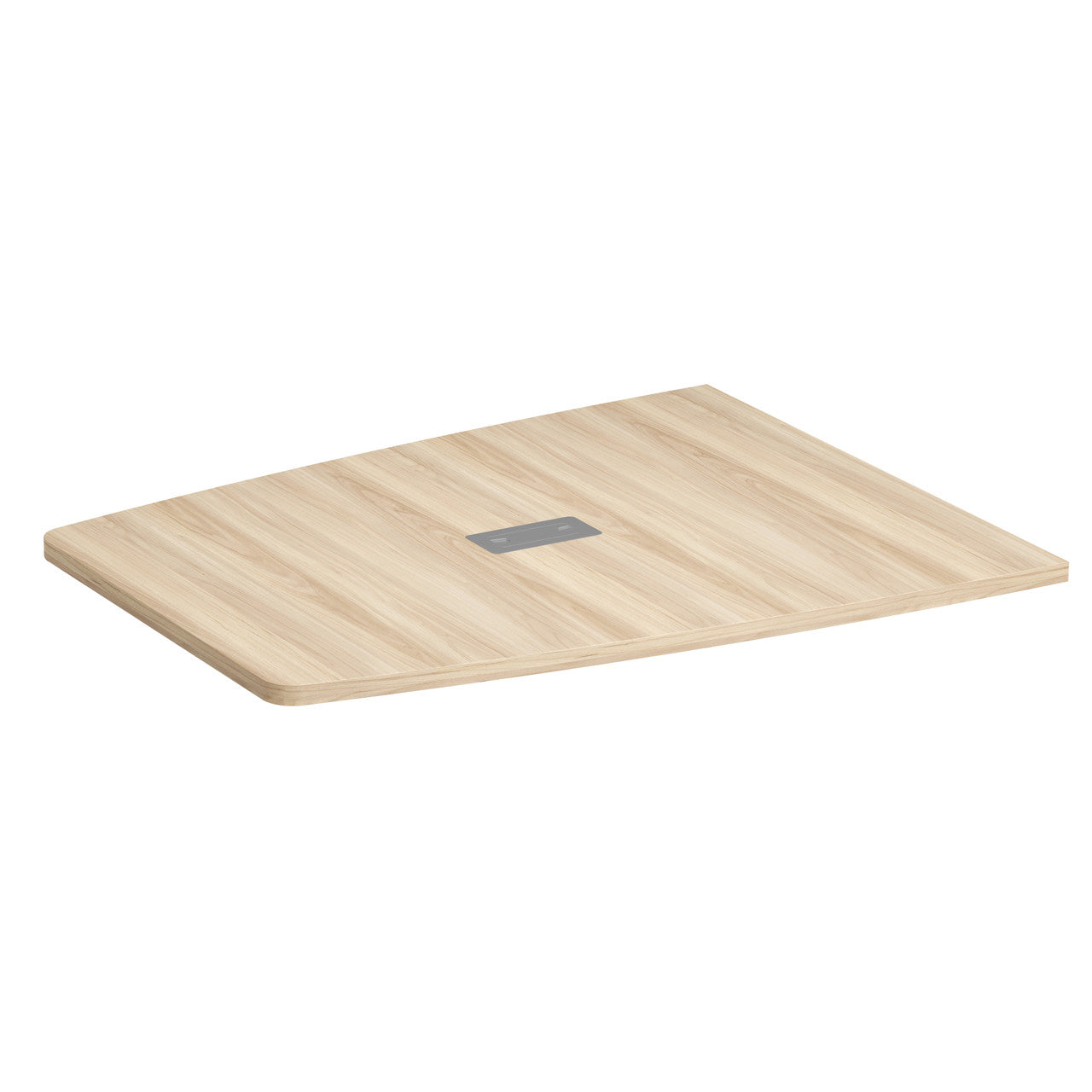 OfficeSource Conference/Multi-Purpose Tables 60.5" Half Boat Shape Top (Top Only) - American Elm