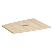 OfficeSource Conference/Multi-Purpose Tables 60.5" Half Boat Shape Top (Top Only) - American Elm