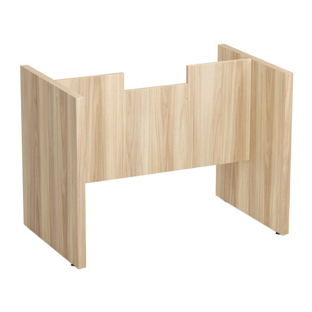 OfficeSource Conference Tables Slab Base with Modesty Panel - American Elm