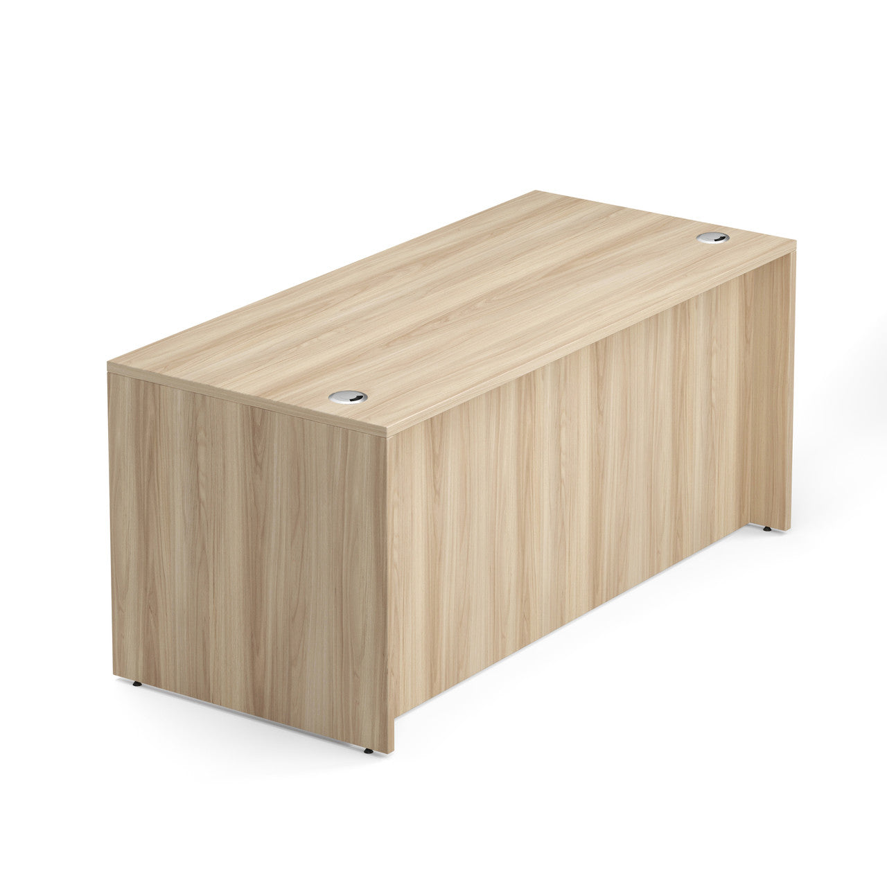 OfficeSource Laminate Desk Shell - 66''W x 30''D - American Elm