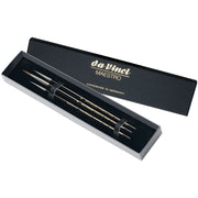 MAESTRO Miniature Painting Brushes, Kolinsky Red Sable, Watercolor, Round, Series10, Assorted, 3 Brush Set in Gift Box