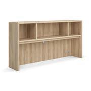 OfficeSource Laminate Open Hutch - 71"W - American Elm