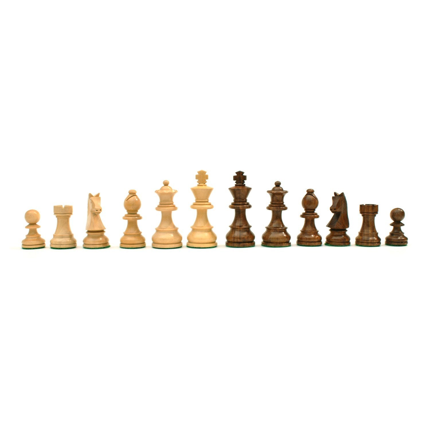 Grand Staunton Chess Set & Wooden Box – Tournament Size Weighted Pieces & Walnut Board – 19 in