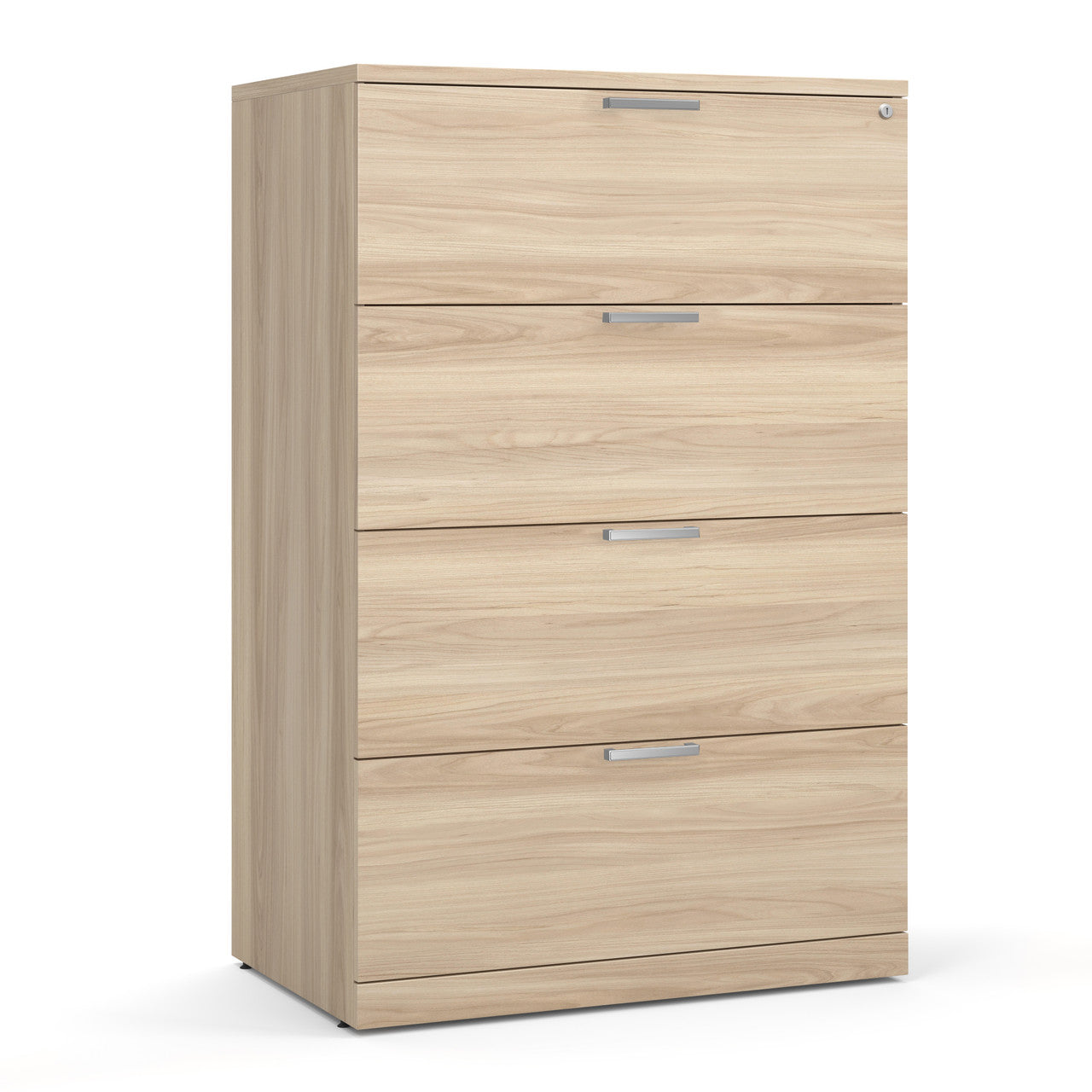 OfficeSource Laminate Lateral Files 4 Drawer Lateral File Cabinet - American Elm