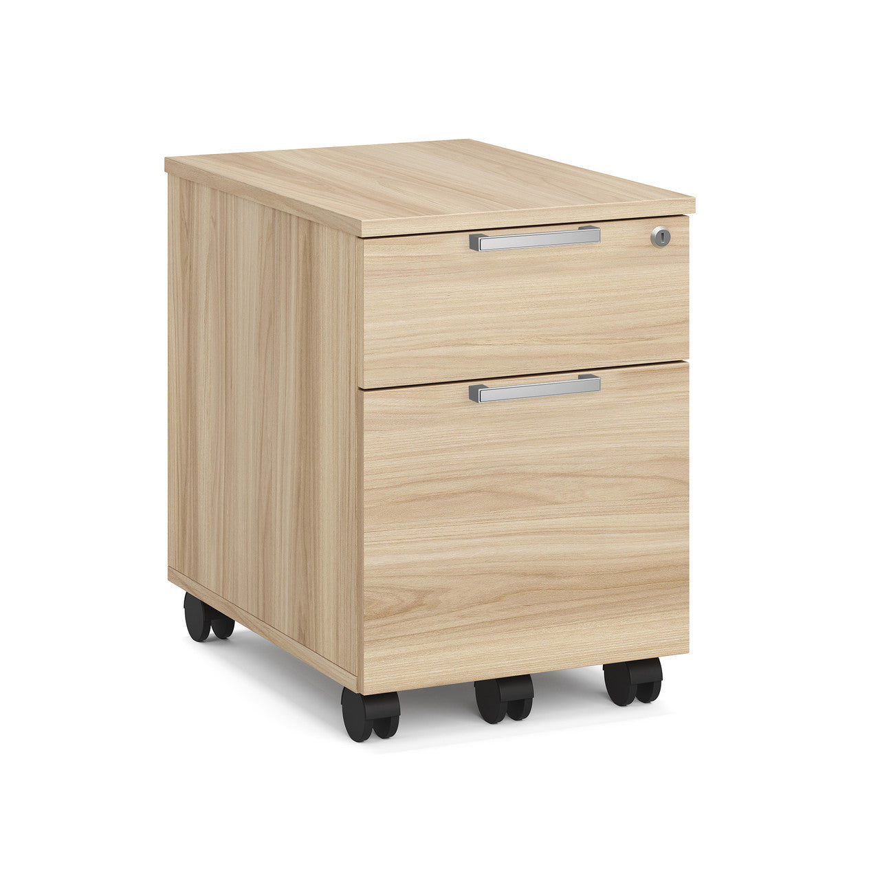 OfficeSource Laminate Mobile Box and File Pedestal - American Elm