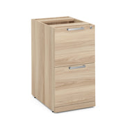 OfficeSource Laminate 2 Drawer Deluxe Full Pedestal - File/File - 22"D - American Elm
