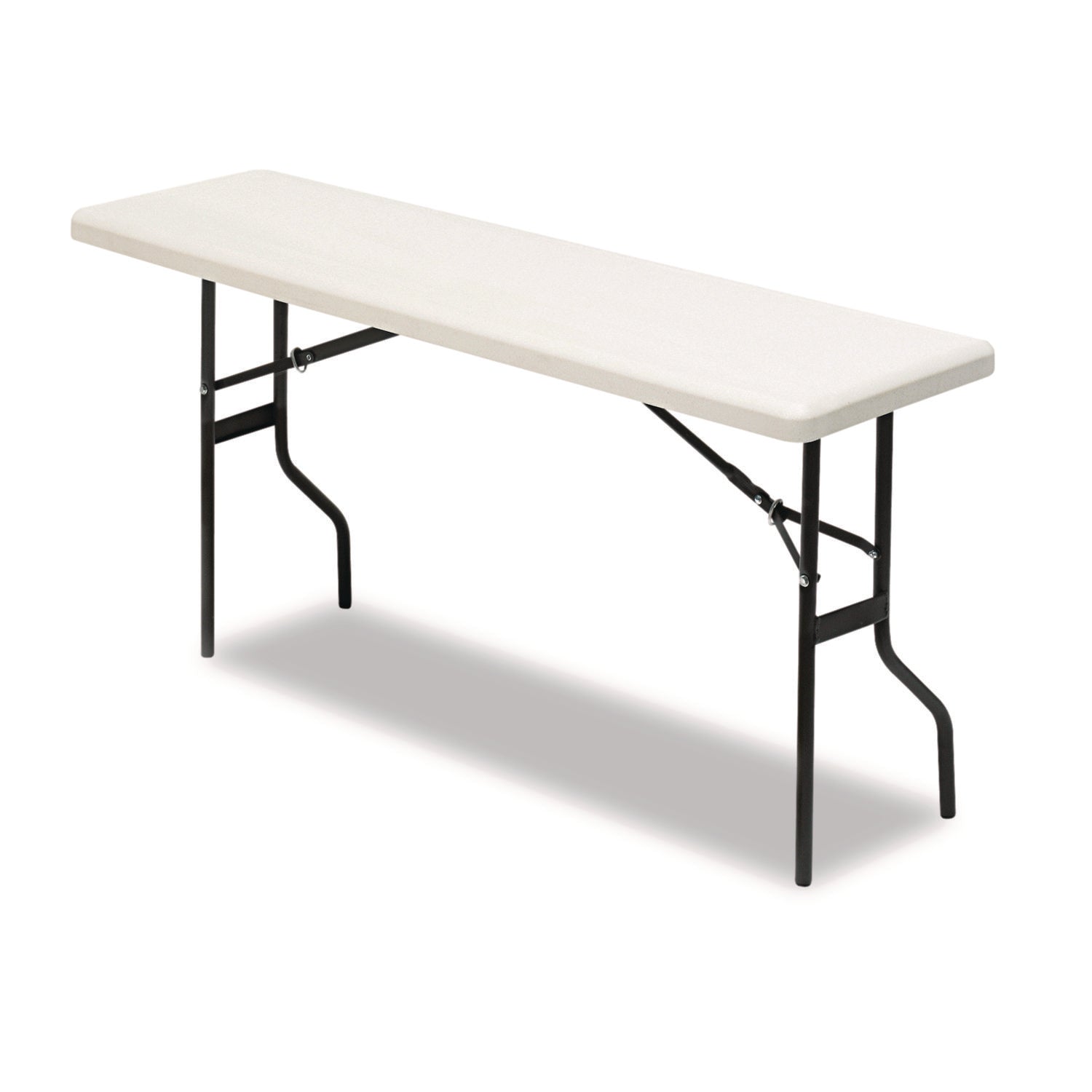 IndestrucTable® Classic Folding Table, Platinum Granite - 18" x 72"