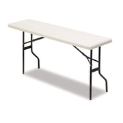 IndestrucTable® Classic Folding Table, Platinum Granite - 18" x 72"