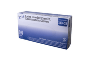 OmniTrust Latex Powder Free PL Examination Gloves (Medium), 100 Pcs/Box, 10 Box/Cs