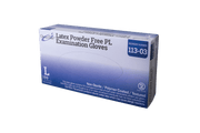 OmniTrust Latex Powder Free PL Examination Gloves (Large), 100 Pcs/Box, 10 Box/Cs