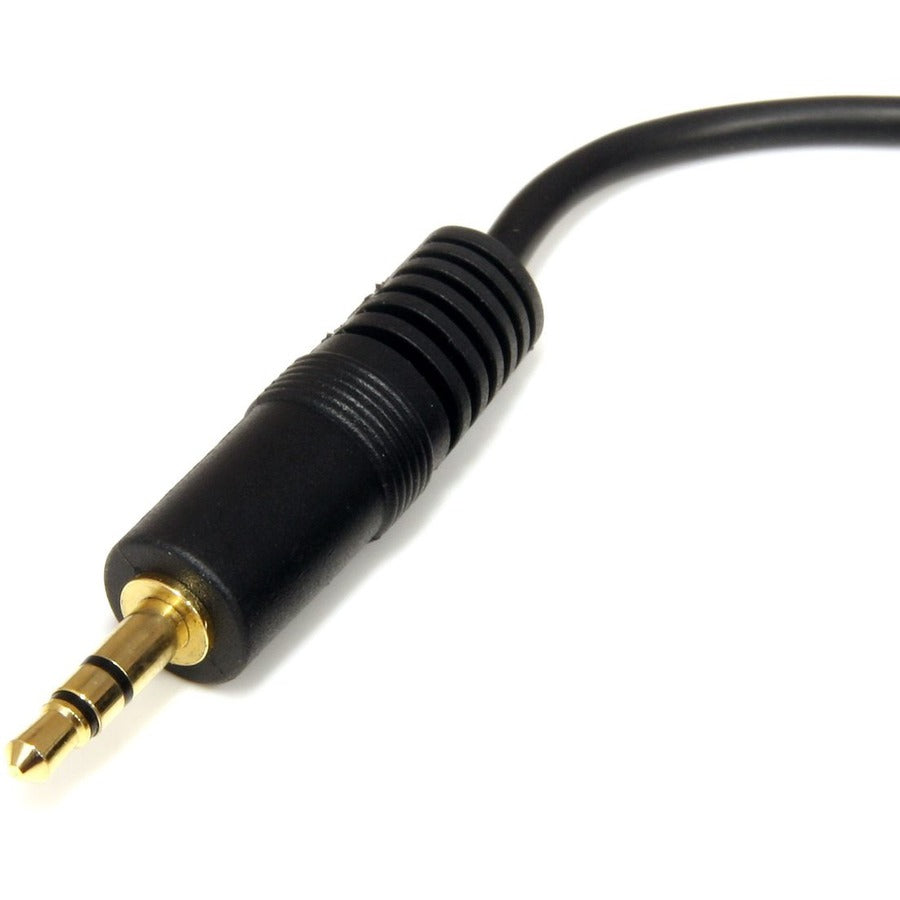 StarTech.com 6 ft 3.5mm Stereo Extension Audio Cable, Male to Male, Black, 1 Each