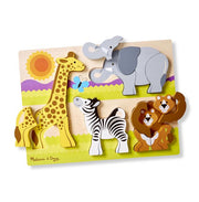 Melissa & Doug Safari Wooden Chunky Jigsaw Puzzle (20 Pcs)