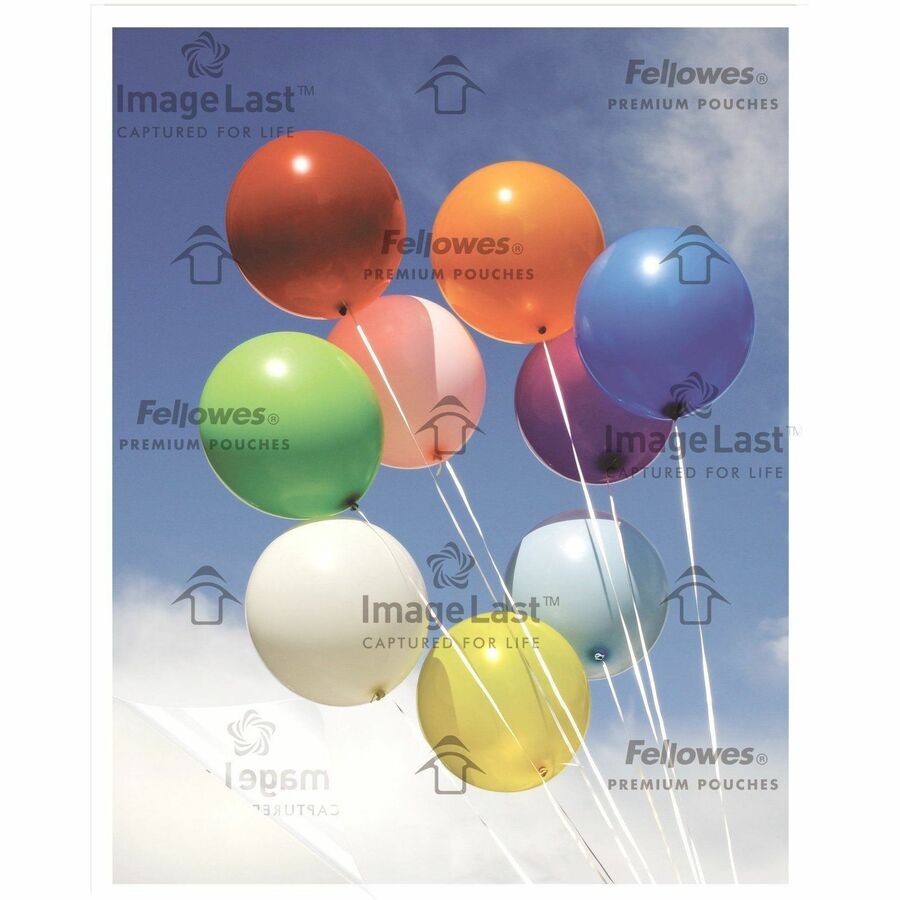 Sheet Size Supported: Letter - Laminating Pouch/Sheet Size: 9" Width x 3 mil Thickness - Type G - Glossy - for Document - Self-adhesive, Durable, UV Resistant, Fade Resistant, Jam-free - Clear - 25 / Pack