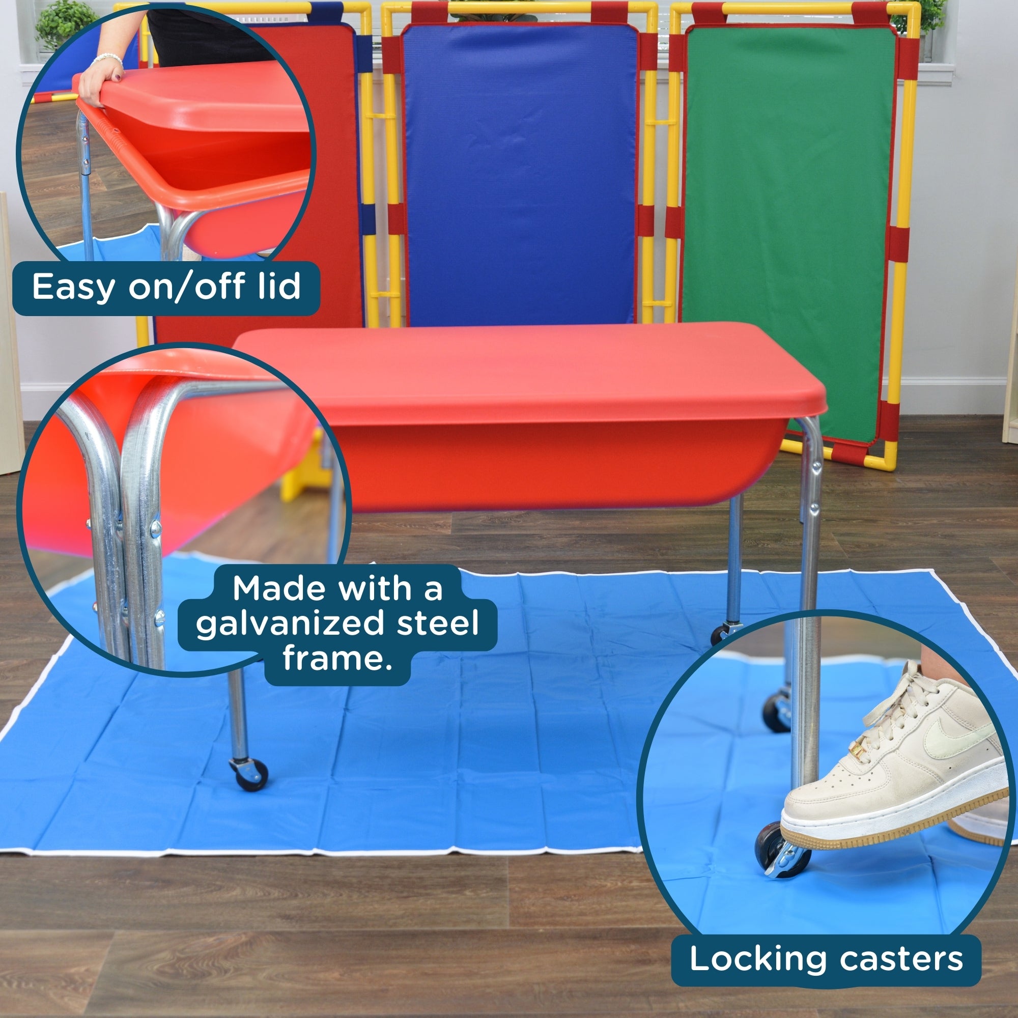 Medium Mobile Sensory Table - 18" Table and Lid