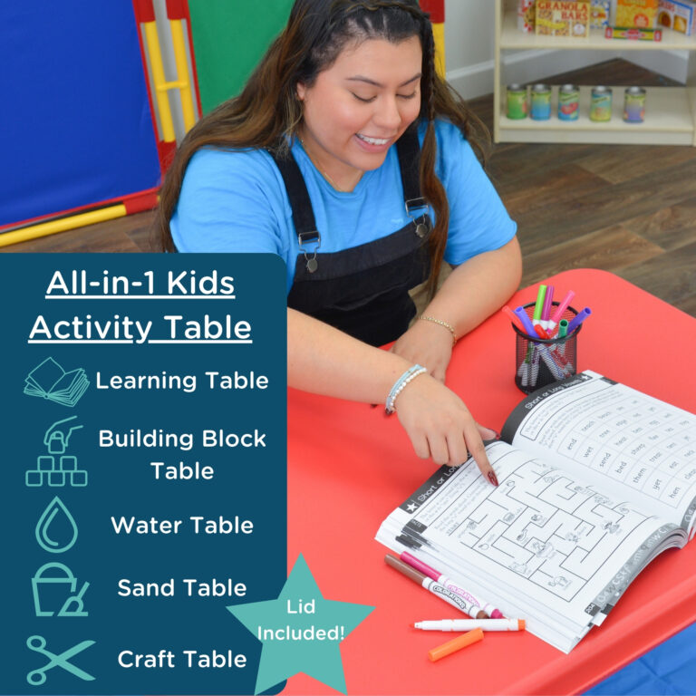 Mobile Sensory Table with Lid - Medium - 18" Table